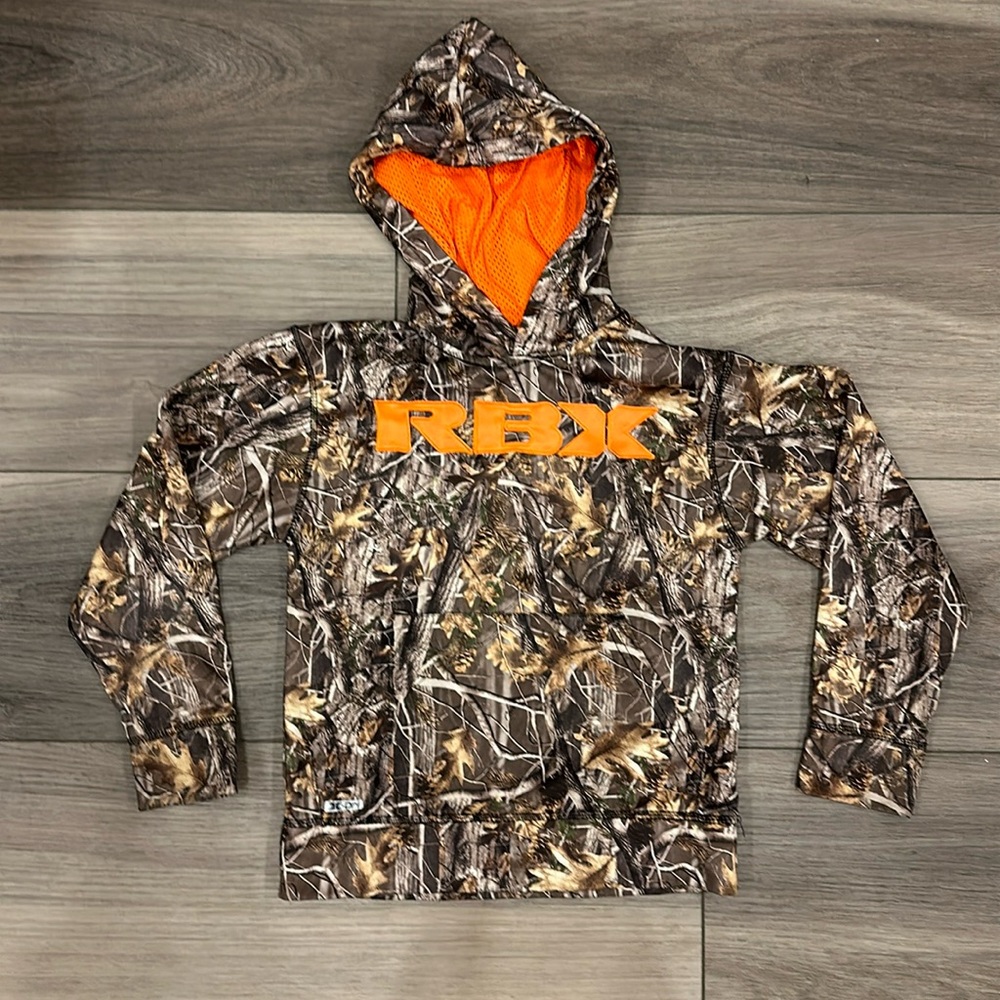 Boys RBX camo hooded sweatshirt
